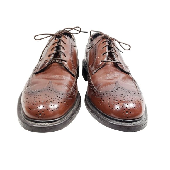 Stuart McGuire Men\'s Size 9.5 E Long Wing Oxford Brown Leather main image 9